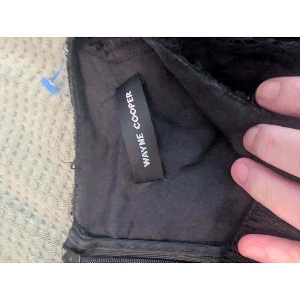 Wayne Cooper Women’s Size 1 small Black Silk Blend Long Sleeve Mini Shift Dress - Picture 5 of 8